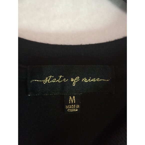 Merry Everything Black Sparkle Sweatshirt By State Of Mine - Picture 6 of 7